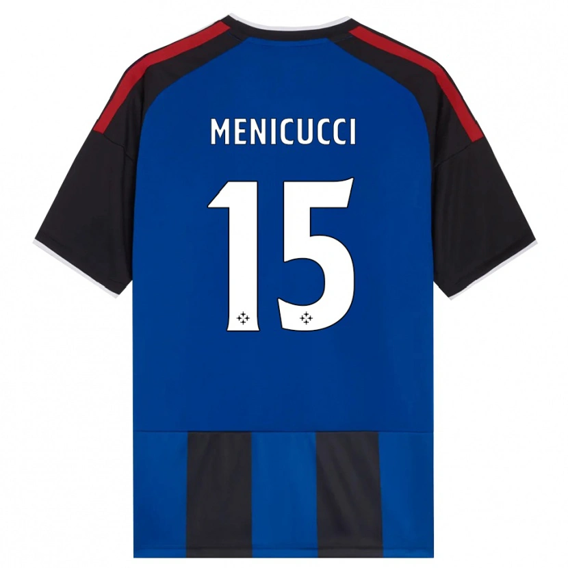 Danxen Heren Edoardo Menicucci #15 Zwart Rood Wit Blauw Thuisshirt Thuistenue 2026/27 T-Shirt België