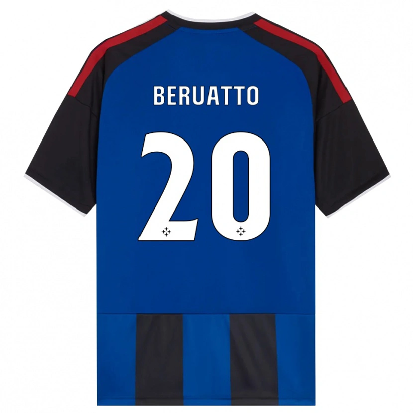 Danxen Heren Pietro Beruatto #20 Zwart Rood Wit Blauw Thuisshirt Thuistenue 2026/27 T-Shirt België