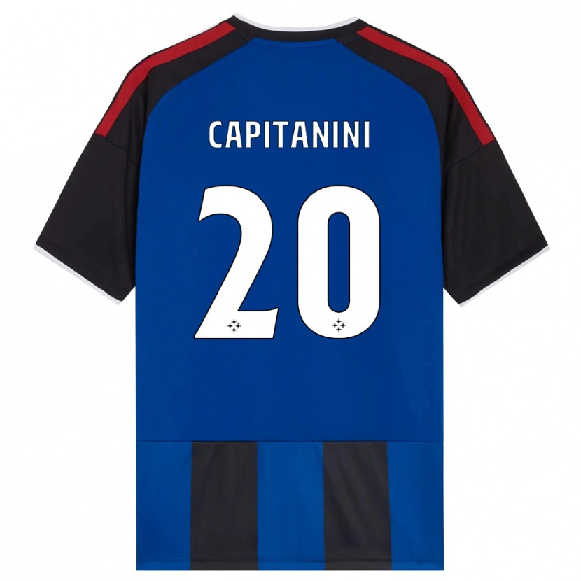 Danxen Heren Diego Capitanini #20 Zwart Rood Wit Blauw Thuisshirt Thuistenue 2026/27 T-Shirt België