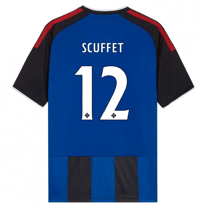 Danxen Heren Simone Scuffet #12 Zwart Rood Wit Blauw Thuisshirt Thuistenue 2026/27 T-Shirt België