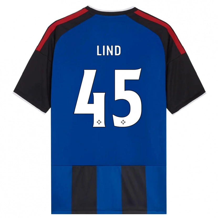Danxen Heren Alexander Lind #45 Zwart Rood Wit Blauw Thuisshirt Thuistenue 2026/27 T-Shirt België