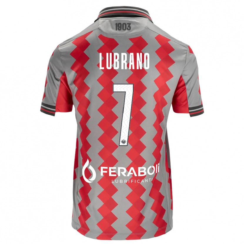 Danxen Heren Antonio Lubrano #7 Grijs Rood Wit Thuisshirt Thuistenue 2026/27 T-Shirt België