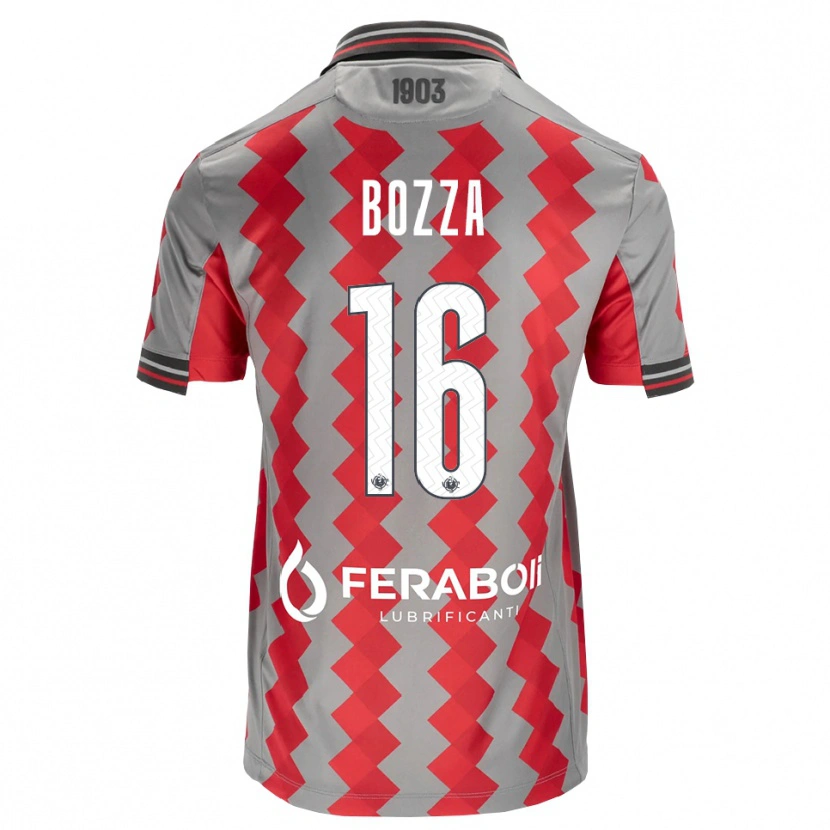 Danxen Heren Mattia Bozza #16 Grijs Rood Wit Thuisshirt Thuistenue 2026/27 T-Shirt België