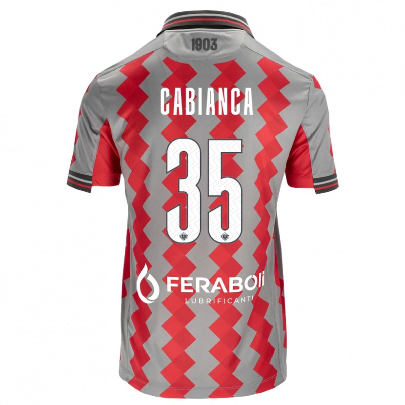 Danxen Heren Eddy Cabianca #35 Grijs Rood Wit Thuisshirt Thuistenue 2026/27 T-Shirt België