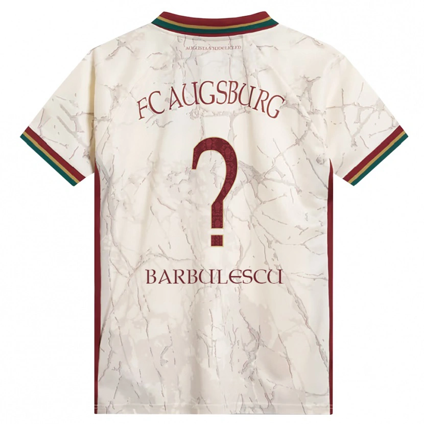Danxen Heren Luca Bărbulescu #0 Groen Rijst Wit Bordeauxrood Thuisshirt Thuistenue 2026/27 T-Shirt België