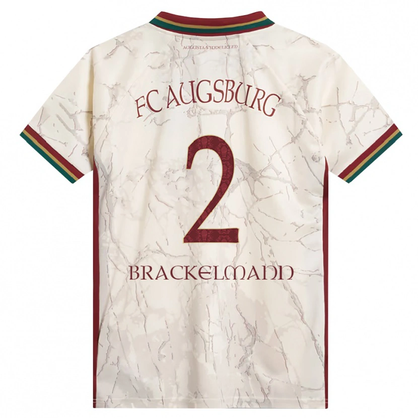 Danxen Heren Calvin Brackelmann #2 Groen Rijst Wit Bordeauxrood Thuisshirt Thuistenue 2026/27 T-Shirt België