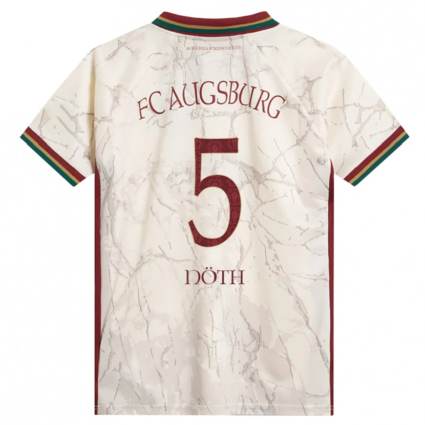 Danxen Heren Antonia Nöth #5 Groen Rijst Wit Bordeauxrood Thuisshirt Thuistenue 2026/27 T-Shirt België