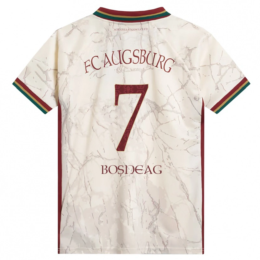 Danxen Heren Ioan Boșneag #7 Groen Rijst Wit Bordeauxrood Thuisshirt Thuistenue 2026/27 T-Shirt België