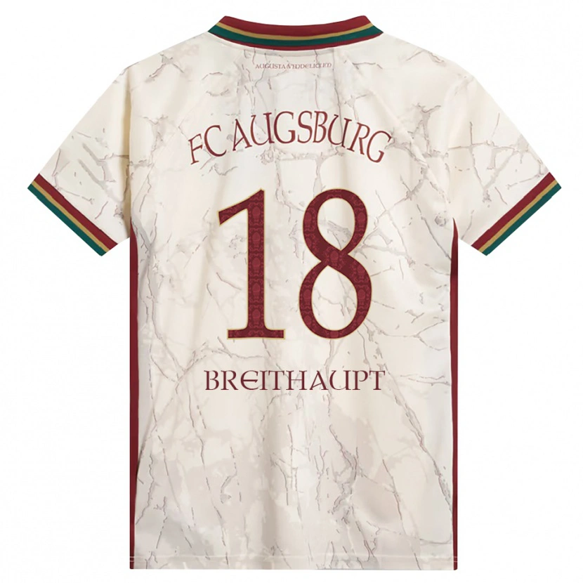 Danxen Heren Tim Breithaupt #18 Groen Rijst Wit Bordeauxrood Thuisshirt Thuistenue 2026/27 T-Shirt België