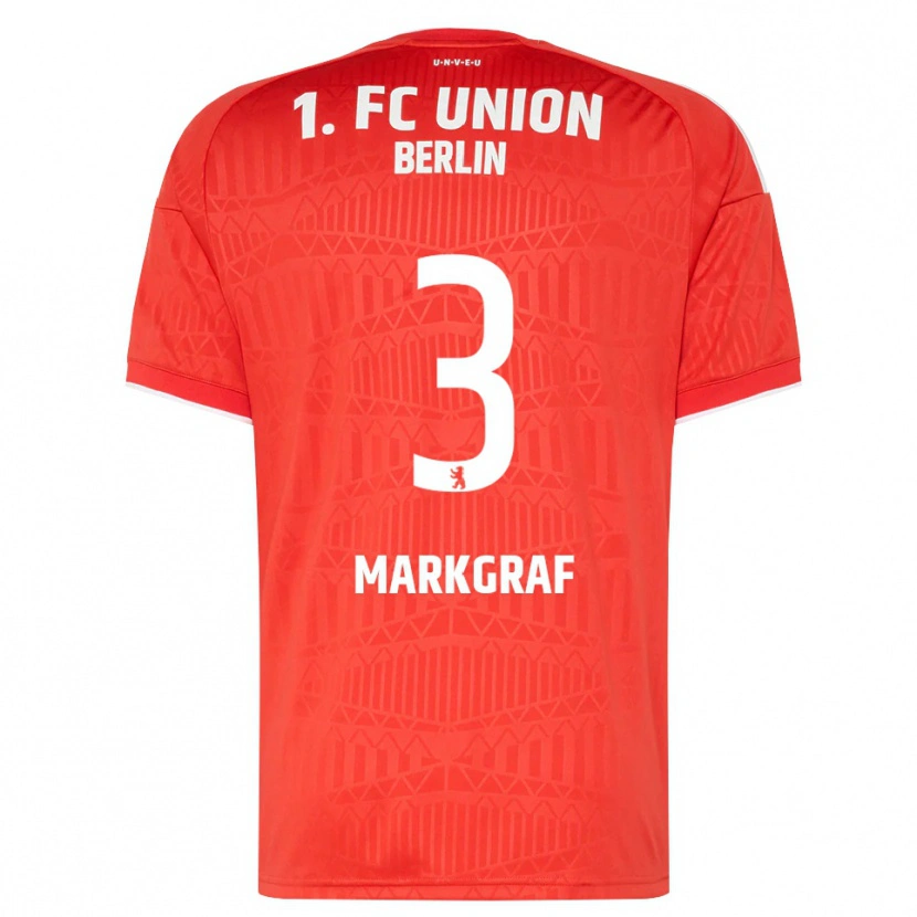Danxen Heren Andrik Markgraf #3 Rood Wit Thuisshirt Thuistenue 2026/27 T-Shirt België