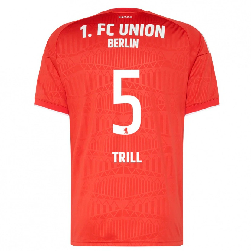 Danxen Heren Santiago Trill #5 Rood Wit Thuisshirt Thuistenue 2026/27 T-Shirt België
