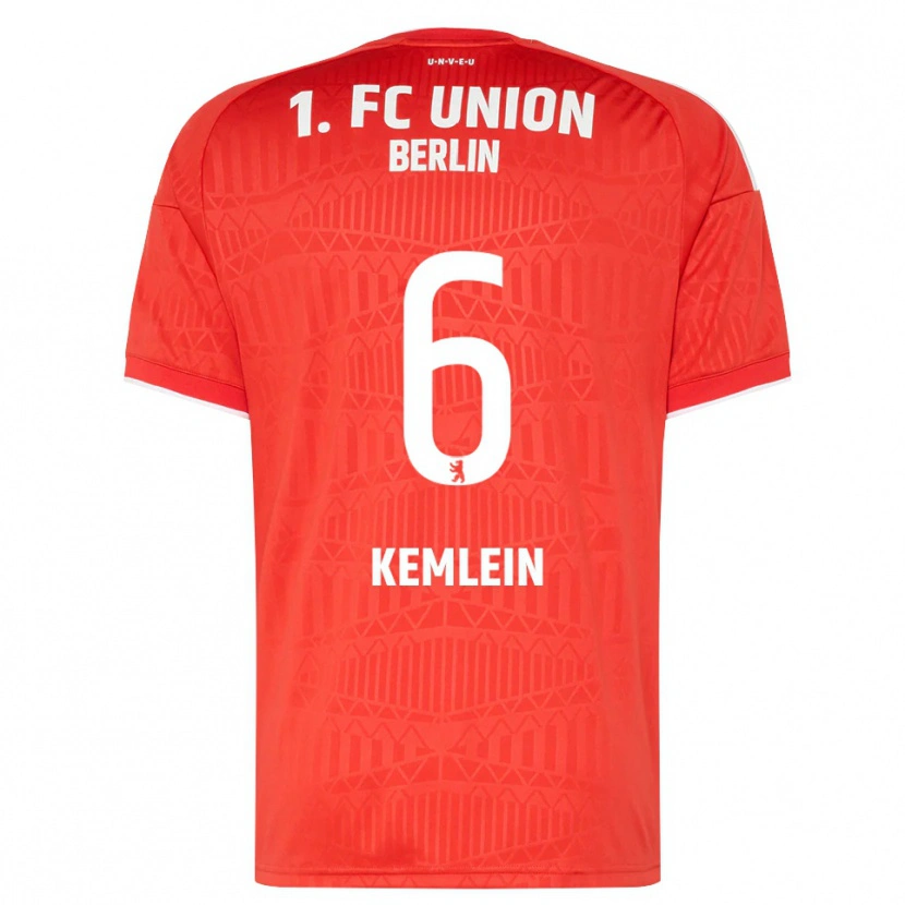Danxen Heren Aljoscha Kemlein #6 Rood Wit Thuisshirt Thuistenue 2026/27 T-Shirt België