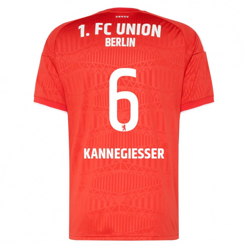 Danxen Heren Tom Kannegießer #6 Rood Wit Thuisshirt Thuistenue 2026/27 T-Shirt België