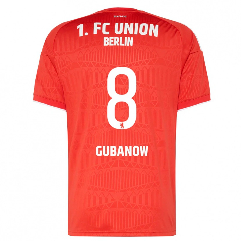 Danxen Heren Oskar Gubanow #8 Rood Wit Thuisshirt Thuistenue 2026/27 T-Shirt België
