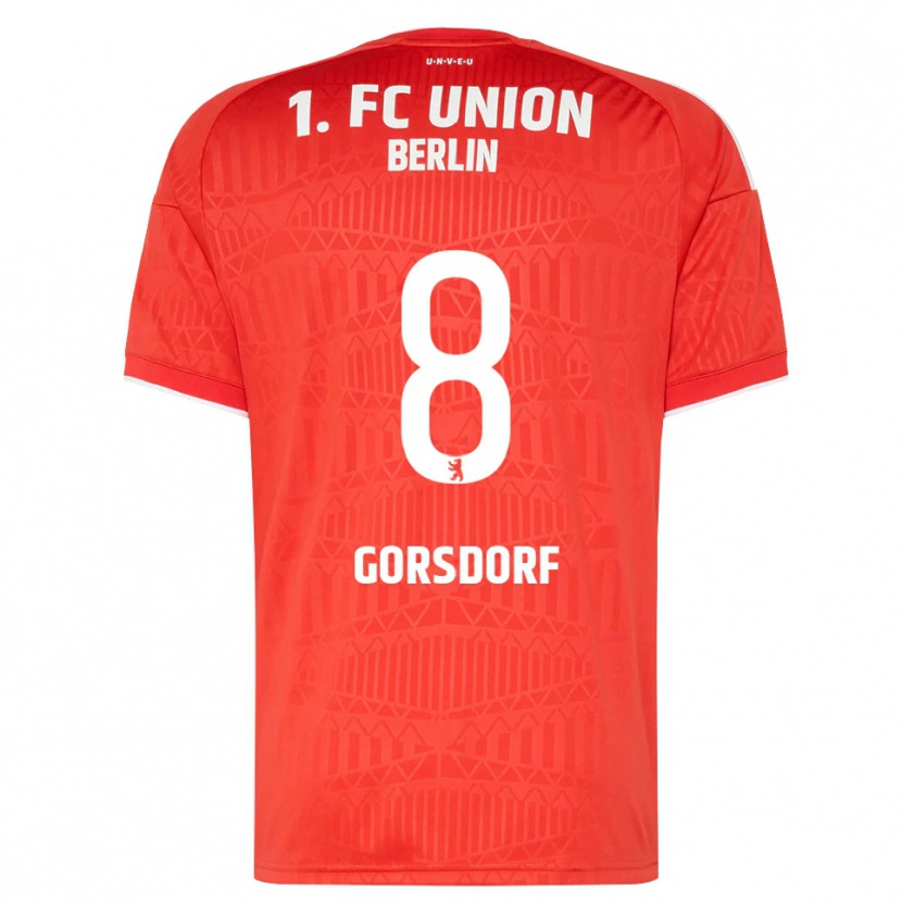 Danxen Heren Lisa Görsdorf #8 Rood Wit Thuisshirt Thuistenue 2026/27 T-Shirt België