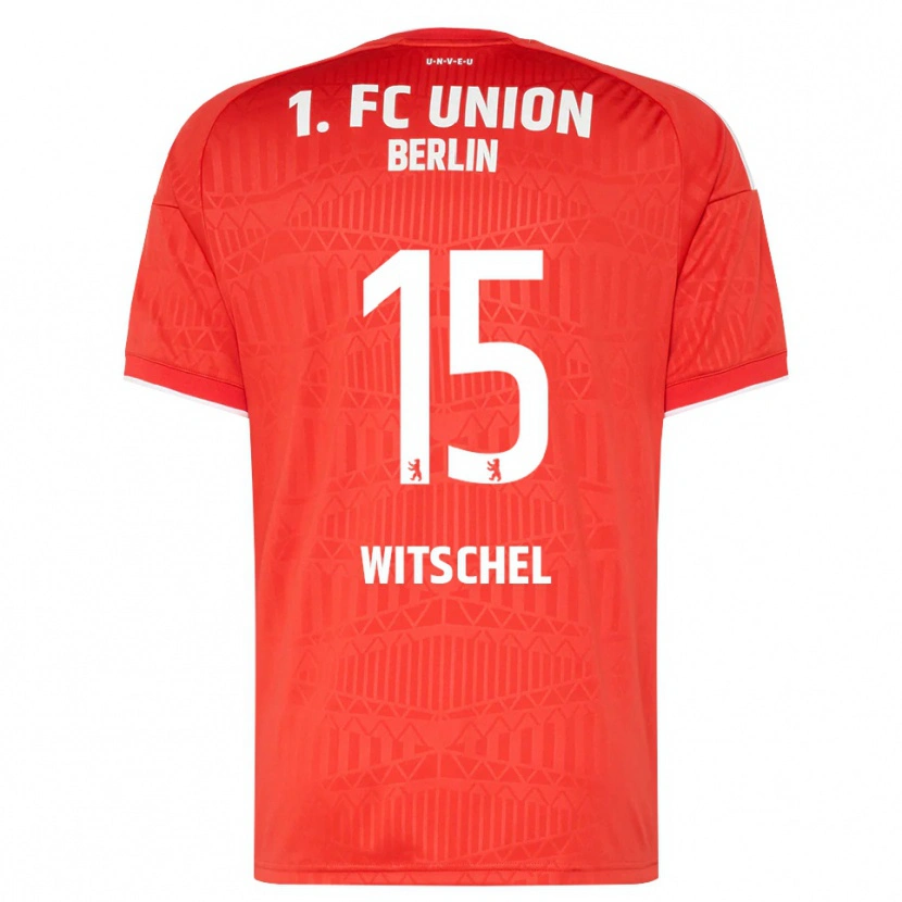 Danxen Heren Maxim Witschel #15 Rood Wit Thuisshirt Thuistenue 2026/27 T-Shirt België