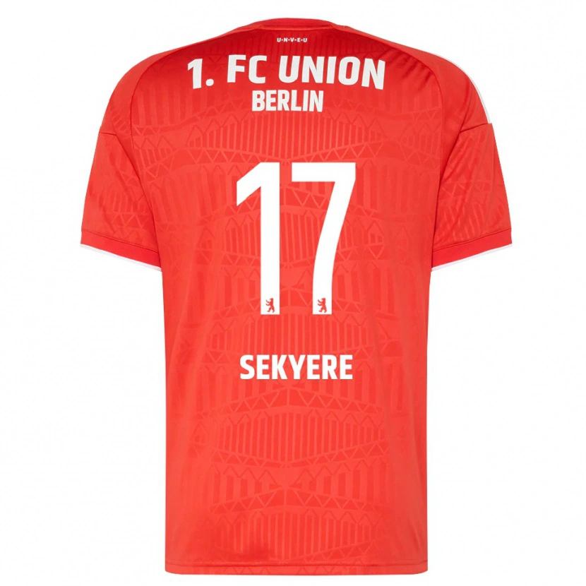 Danxen Heren Anderson Sekyere #17 Rood Wit Thuisshirt Thuistenue 2026/27 T-Shirt België