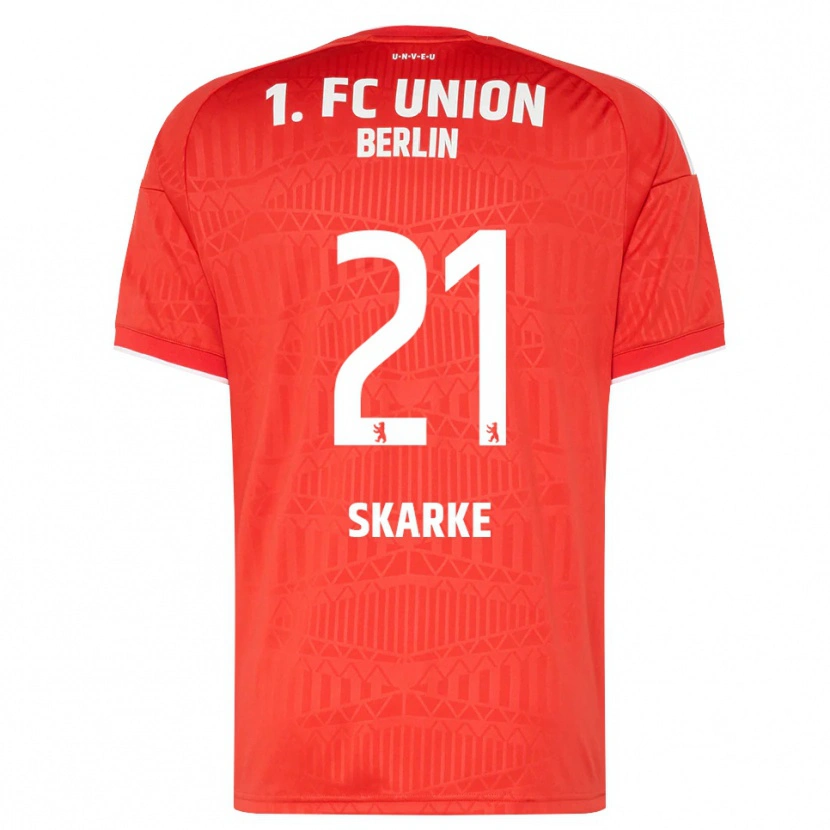 Danxen Heren Tim Skarke #21 Rood Wit Thuisshirt Thuistenue 2026/27 T-Shirt België