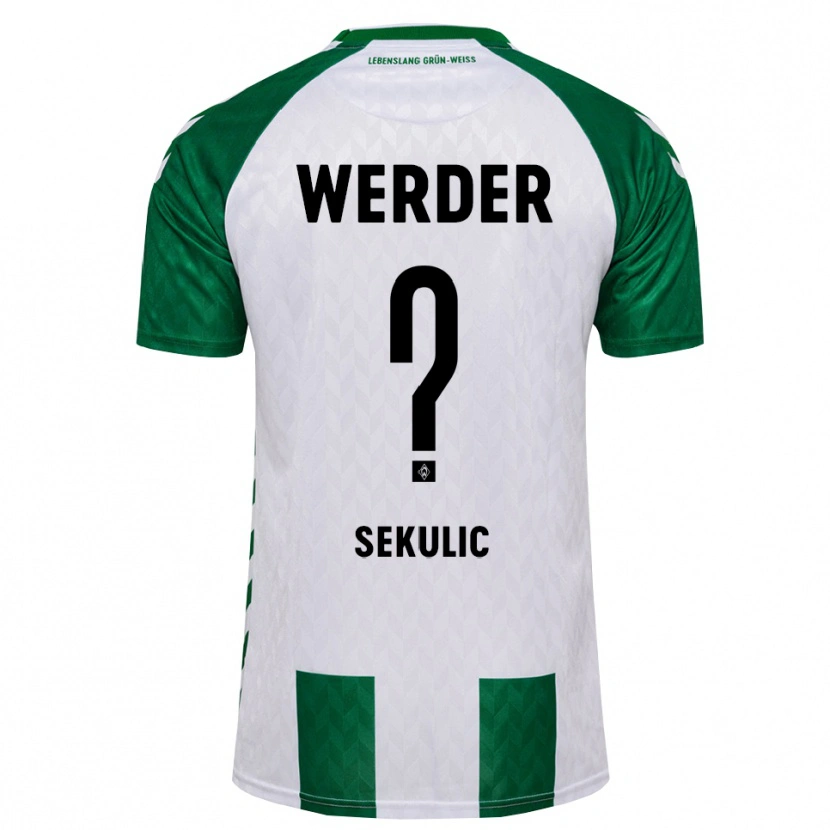 Danxen Heren Jug Sekulic #0 Groen Wit Thuisshirt Thuistenue 2026/27 T-Shirt België