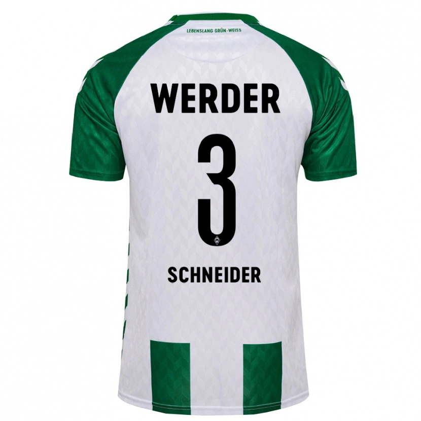 Danxen Heren Dieter Schneider #3 Groen Wit Thuisshirt Thuistenue 2026/27 T-Shirt België