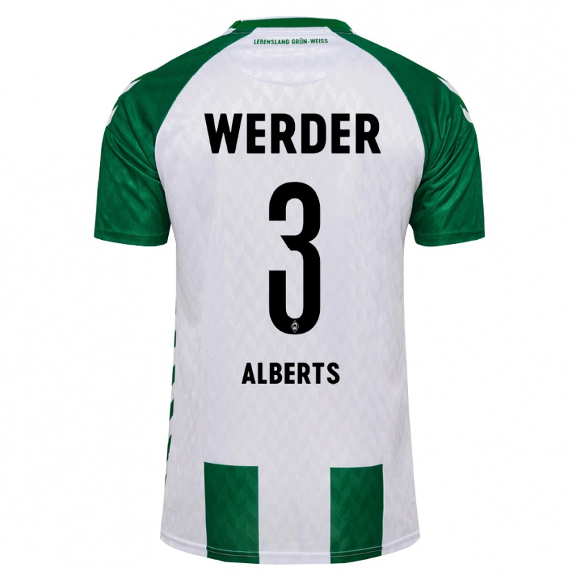 Danxen Heren Christopher Alberts #3 Groen Wit Thuisshirt Thuistenue 2026/27 T-Shirt België