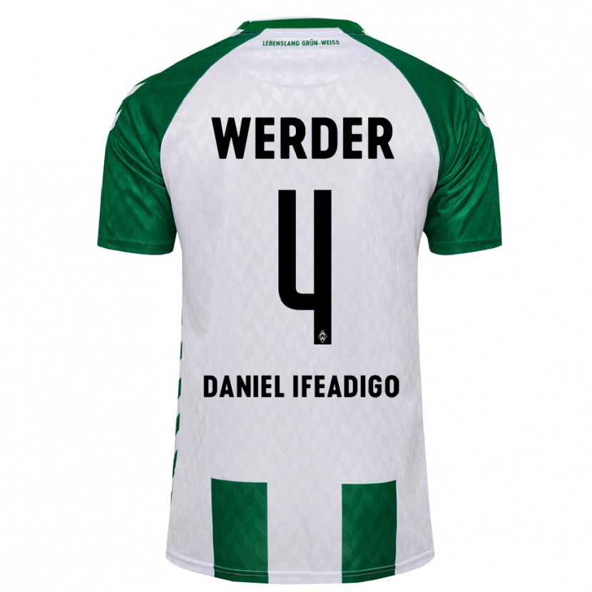Danxen Heren Kamsiyonna Daniel Ifeadigo #4 Groen Wit Thuisshirt Thuistenue 2026/27 T-Shirt België