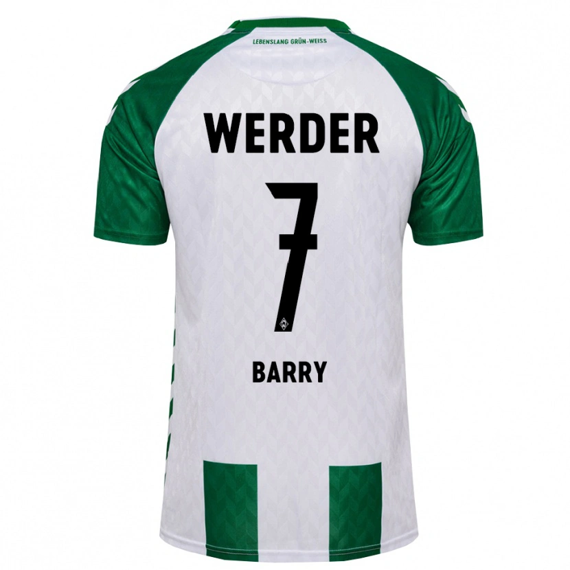 Danxen Heren Jasha Barry #7 Groen Wit Thuisshirt Thuistenue 2026/27 T-Shirt België