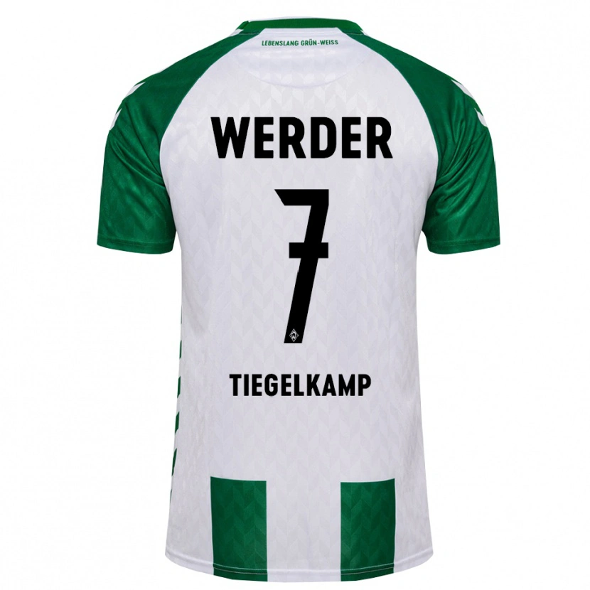 Danxen Heren Maximilian Tiegelkamp #7 Groen Wit Thuisshirt Thuistenue 2026/27 T-Shirt België