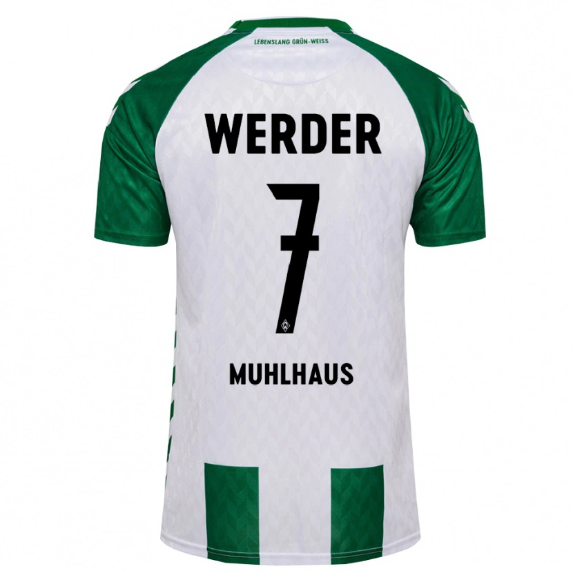 Danxen Heren Larissa Mühlhaus #7 Groen Wit Thuisshirt Thuistenue 2026/27 T-Shirt België
