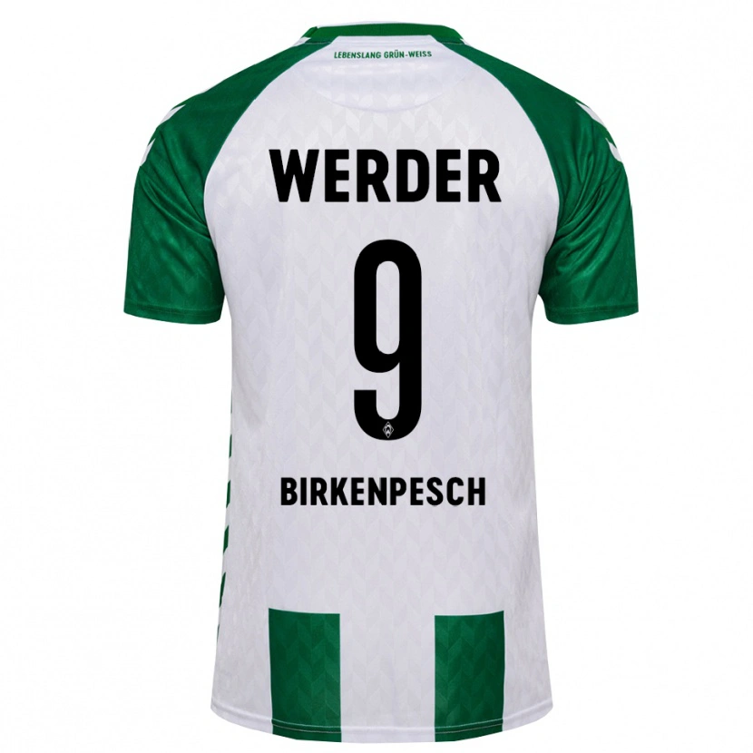 Danxen Heren Noah Birkenpesch #9 Groen Wit Thuisshirt Thuistenue 2026/27 T-Shirt België