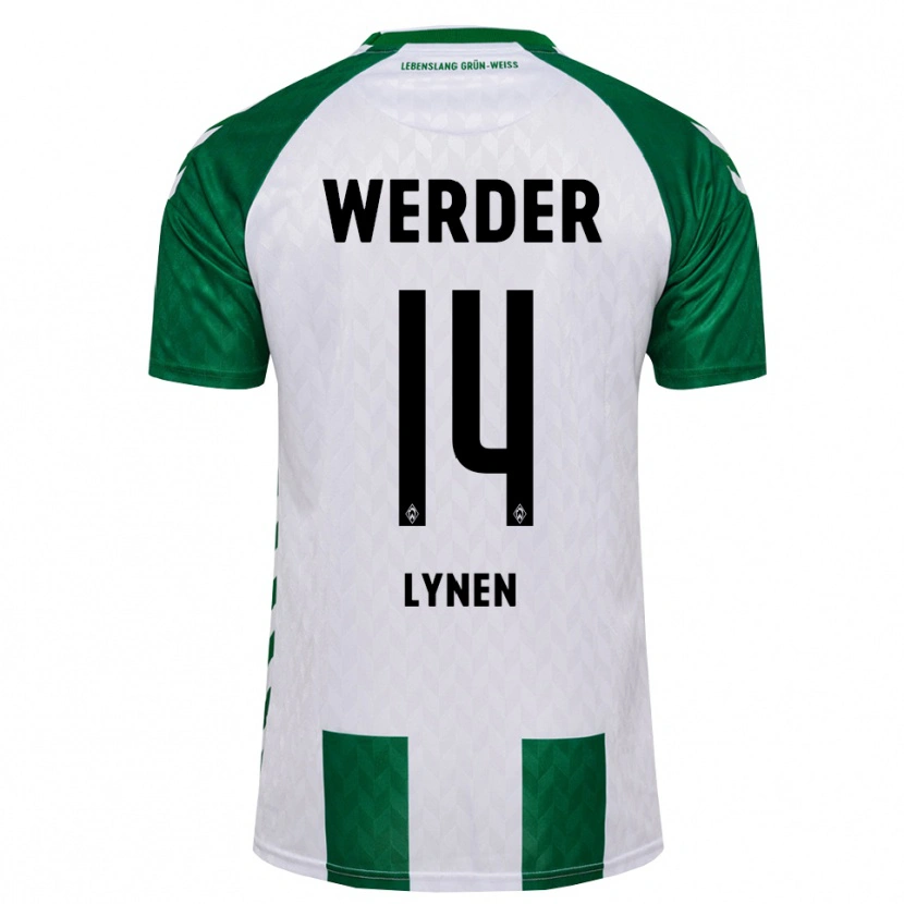 Danxen Heren Senne Lynen #14 Groen Wit Thuisshirt Thuistenue 2026/27 T-Shirt België
