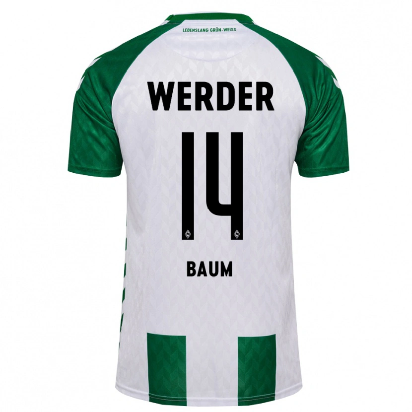 Danxen Heren Lennart Baum #14 Groen Wit Thuisshirt Thuistenue 2026/27 T-Shirt België