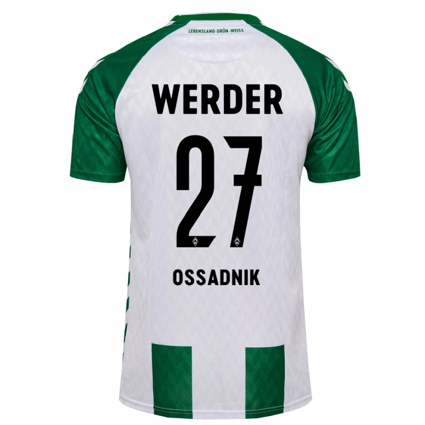 Danxen Heren Jannes Ossadnik #27 Groen Wit Thuisshirt Thuistenue 2026/27 T-Shirt België