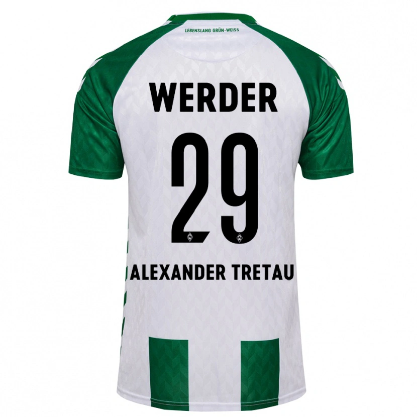 Danxen Heren Hans Alexander Tretau #29 Groen Wit Thuisshirt Thuistenue 2026/27 T-Shirt België