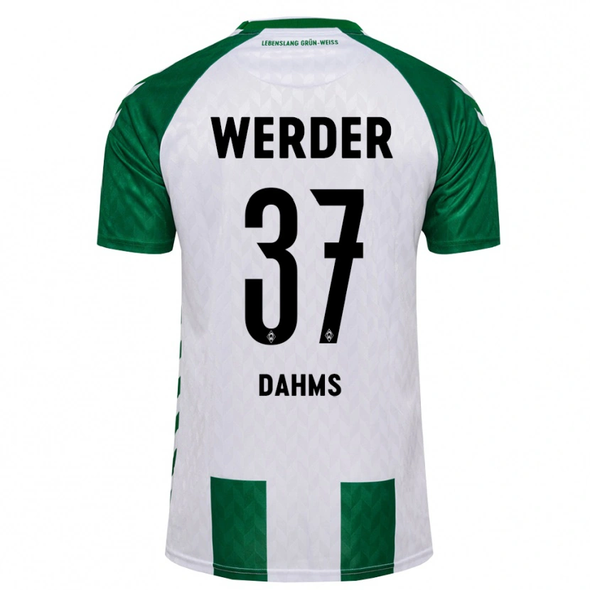 Danxen Heren Lena Dahms #37 Groen Wit Thuisshirt Thuistenue 2026/27 T-Shirt België