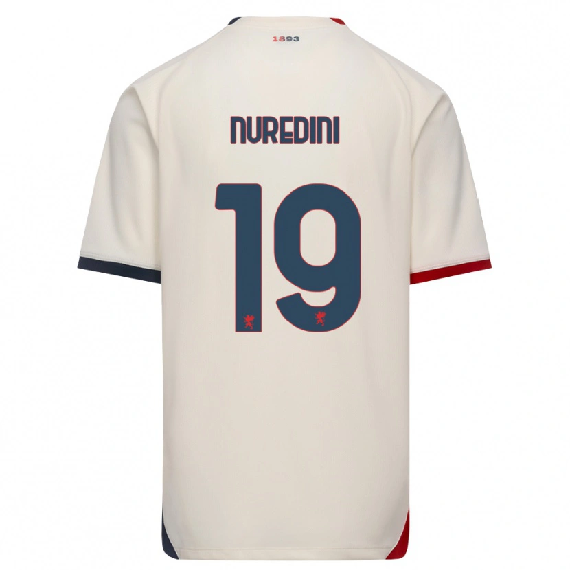 Danxen Heren Joi Nuredini #19 Off-White Rood Uitshirt Uittenue 2026/27 T-Shirt België