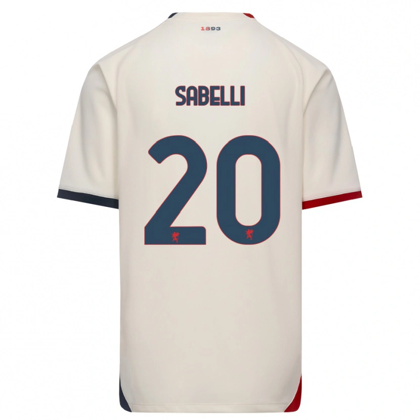 Danxen Heren Stefano Sabelli #20 Off-White Rood Uitshirt Uittenue 2026/27 T-Shirt België