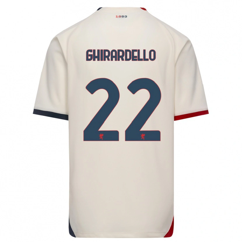 Danxen Heren Tommaso Ghirardello #22 Off-White Rood Uitshirt Uittenue 2026/27 T-Shirt België