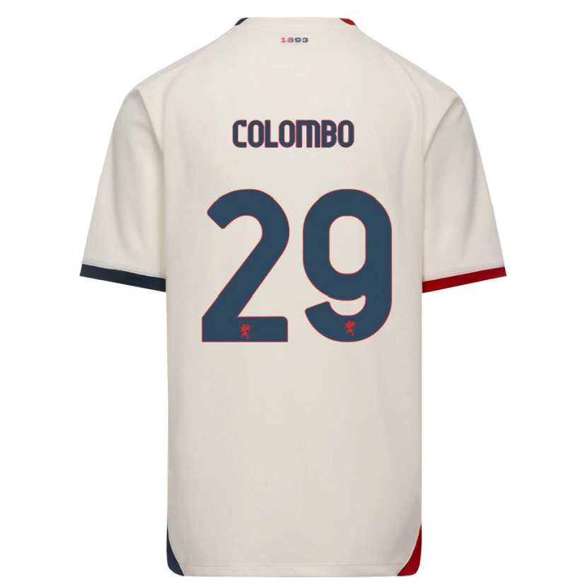Danxen Heren Lorenzo Colombo #29 Off-White Rood Uitshirt Uittenue 2026/27 T-Shirt België