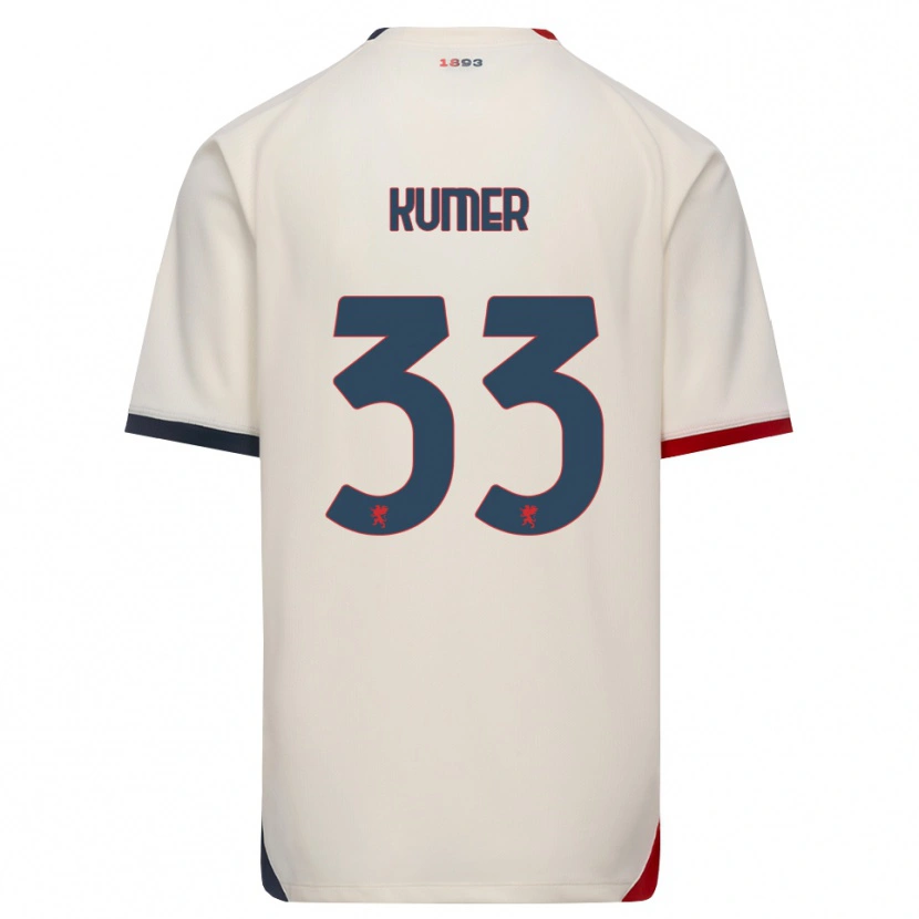 Danxen Heren Alin Kumer Celik #33 Off-White Rood Uitshirt Uittenue 2026/27 T-Shirt België