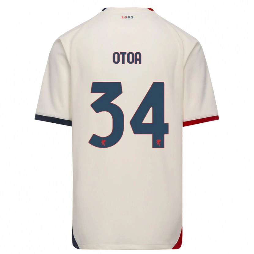 Danxen Heren Sebastian Otoa #34 Off-White Rood Uitshirt Uittenue 2026/27 T-Shirt België