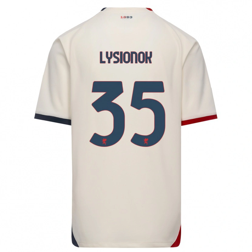 Danxen Heren Ernestas Lysionok #35 Off-White Rood Uitshirt Uittenue 2026/27 T-Shirt België