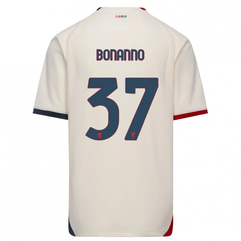 Danxen Heren Giuseppe Bonanno #37 Off-White Rood Uitshirt Uittenue 2026/27 T-Shirt België