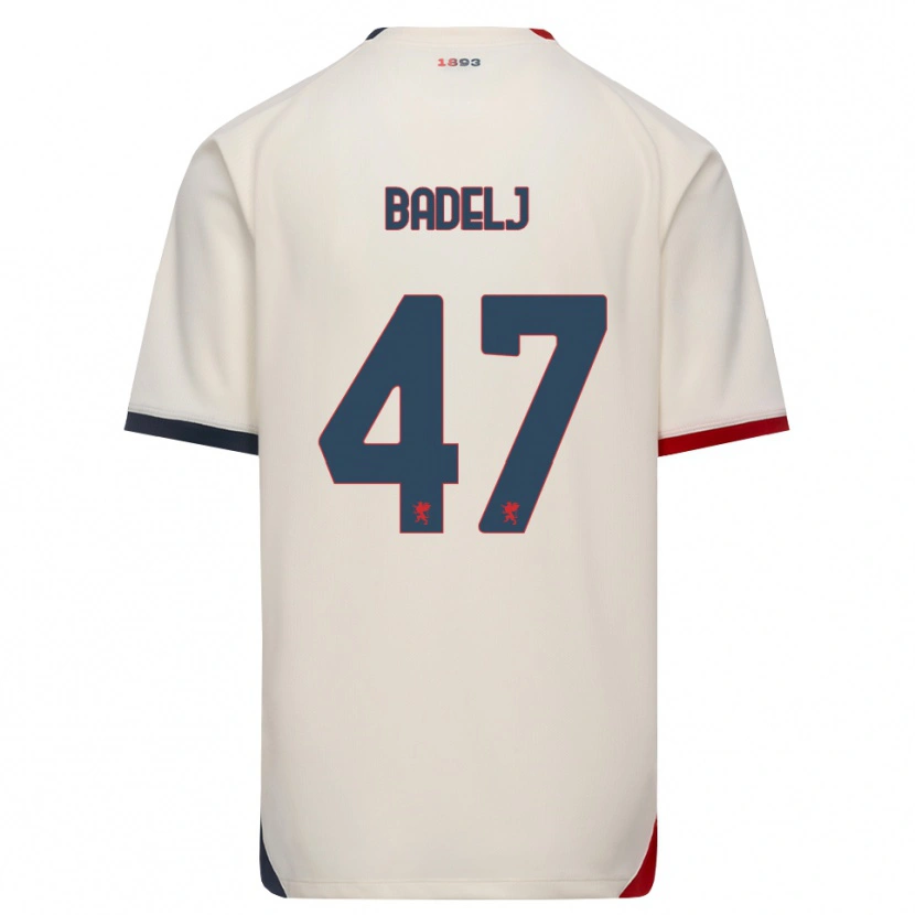 Danxen Heren Milan Badelj #47 Off-White Rood Uitshirt Uittenue 2026/27 T-Shirt België