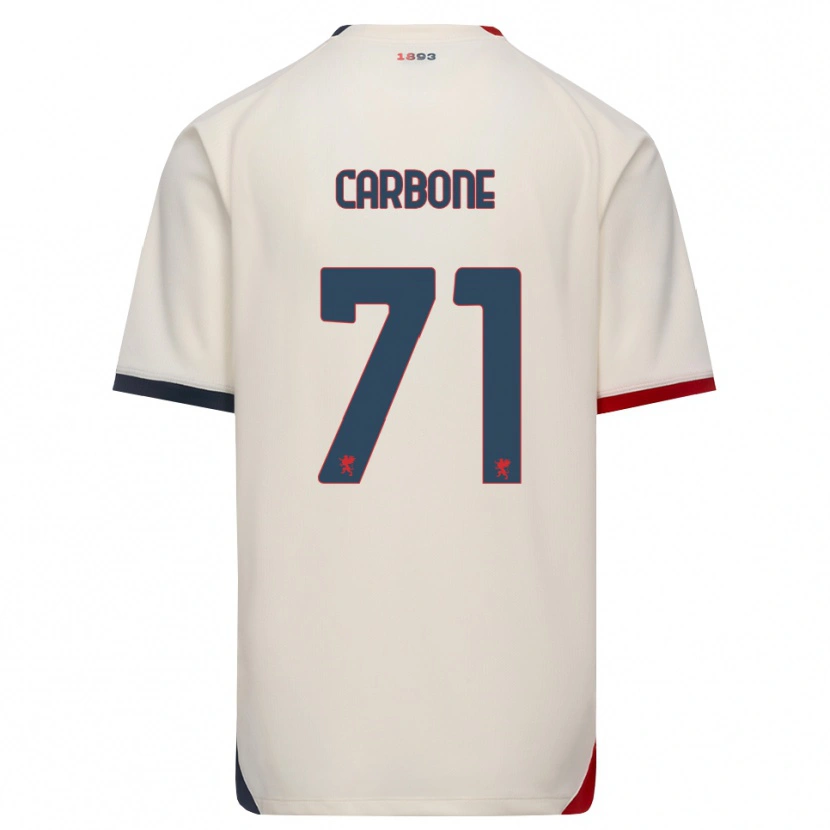 Danxen Heren Filippo Carbone #71 Off-White Rood Uitshirt Uittenue 2026/27 T-Shirt België