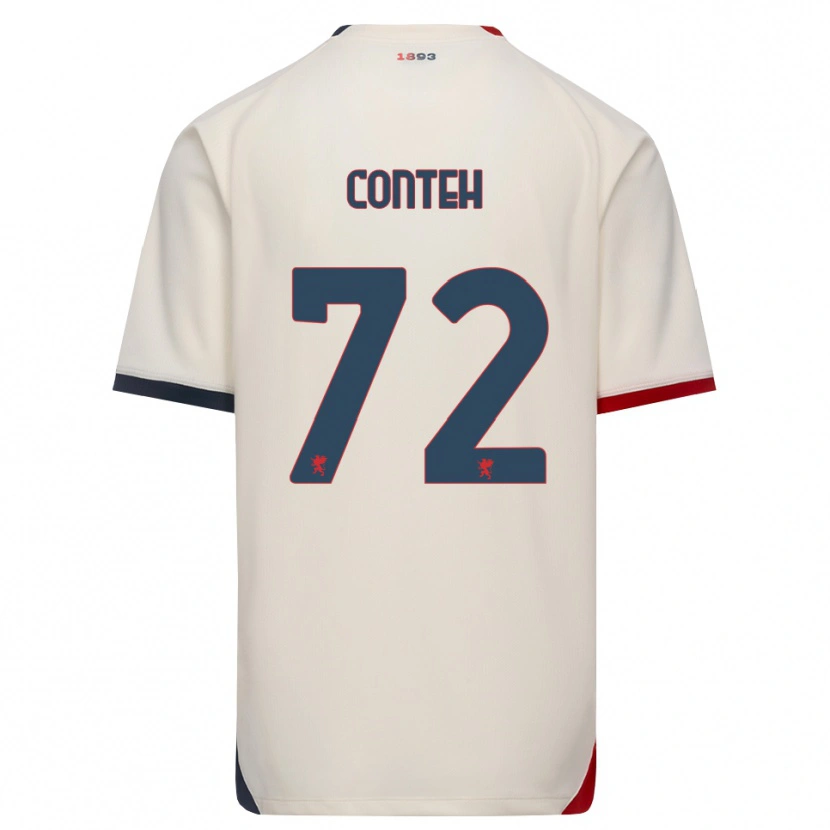 Danxen Heren Seediya Conteh #72 Off-White Rood Uitshirt Uittenue 2026/27 T-Shirt België