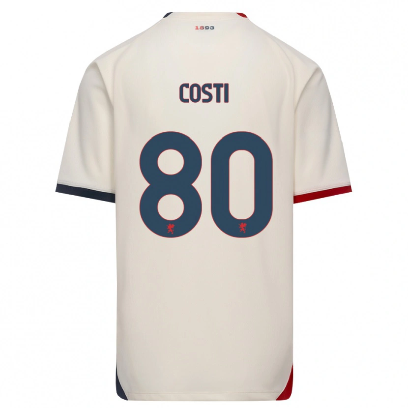 Danxen Heren Fabiana Costi #80 Off-White Rood Uitshirt Uittenue 2026/27 T-Shirt België