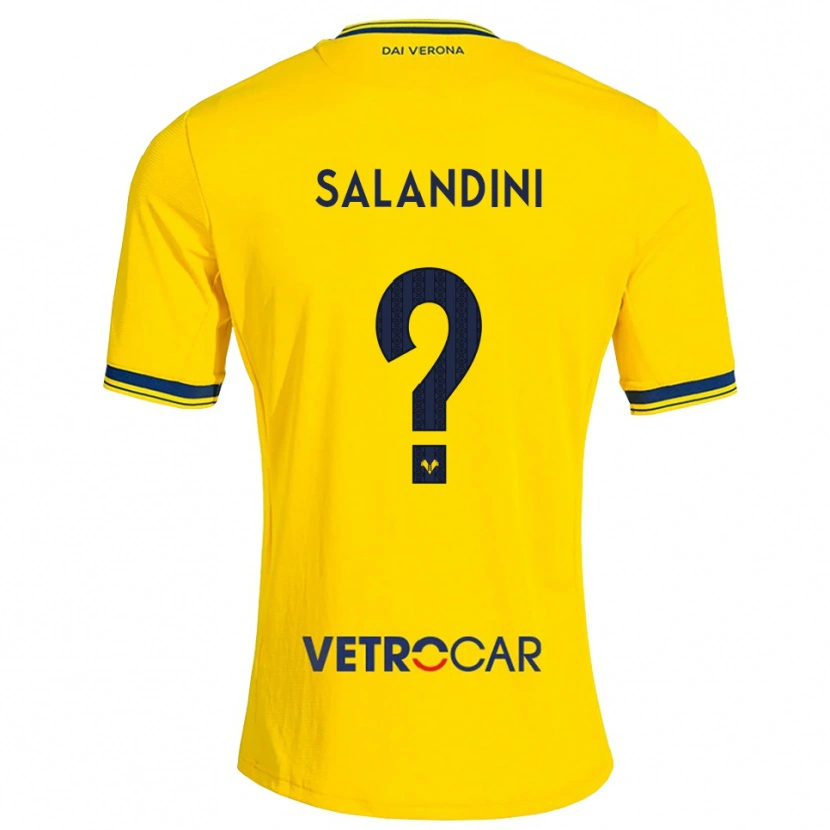 Danxen Heren Luca Salandini #0 Geel Rood Uitshirt Uittenue 2026/27 T-Shirt België