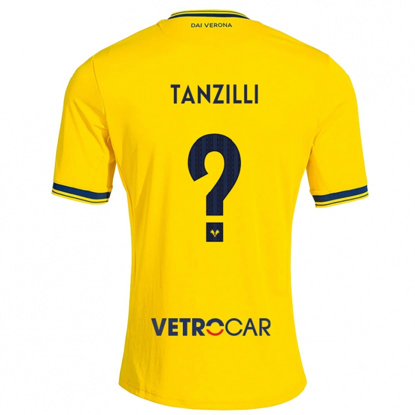 Danxen Heren Riccardo Tanzilli #0 Geel Rood Uitshirt Uittenue 2026/27 T-Shirt België