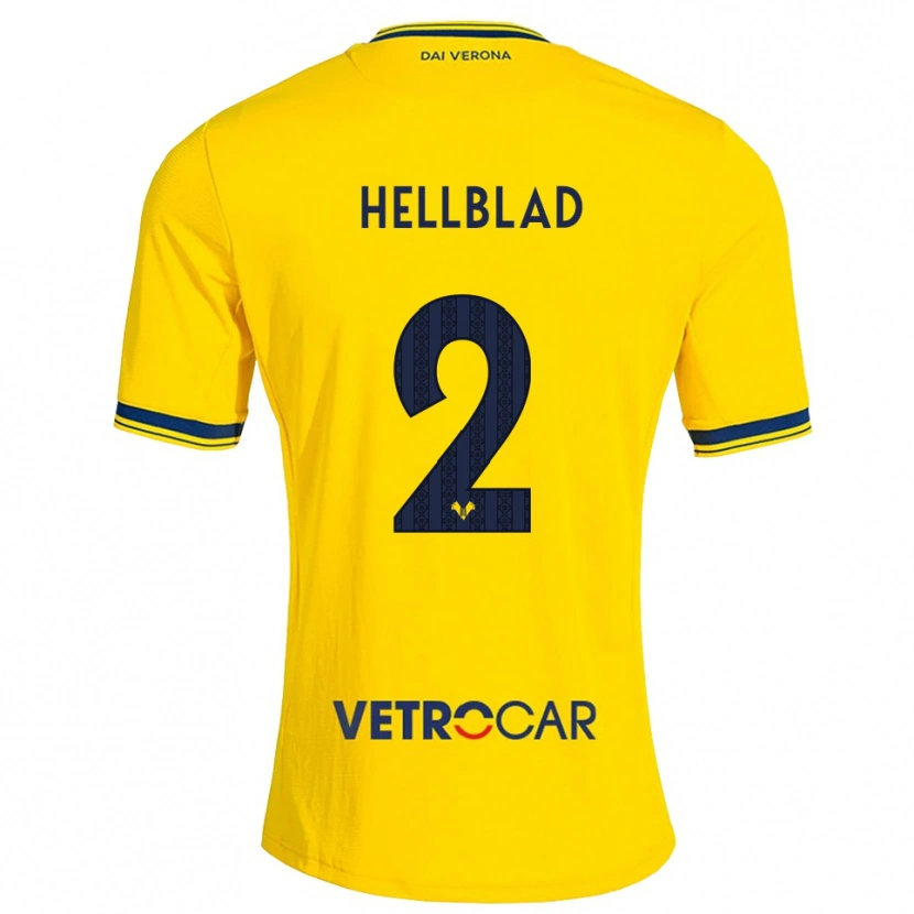 Danxen Heren Loke Hellblad #2 Geel Rood Uitshirt Uittenue 2026/27 T-Shirt België